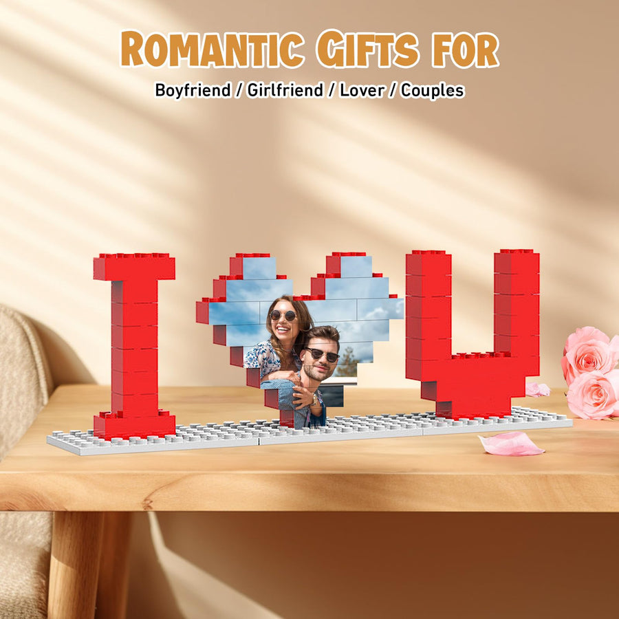 50% OFF🔥Gleecustom™ Personalised Brick Puzzles Photo Block Gifts for Lovers