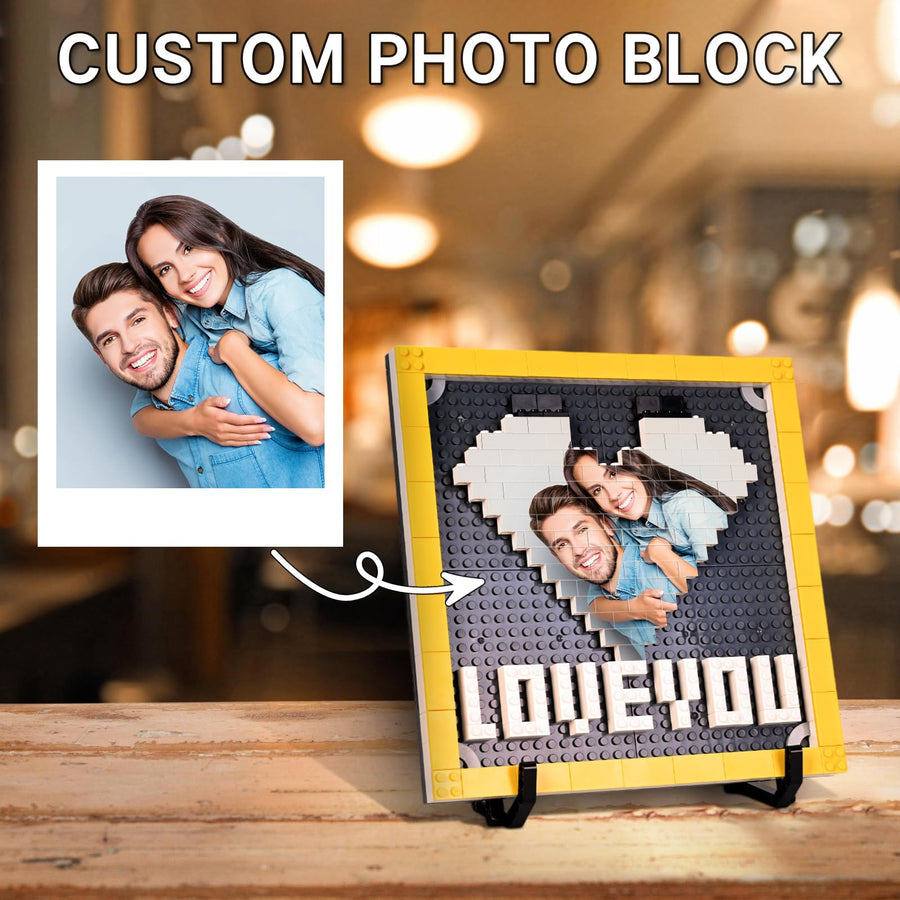 50% OFF🔥Gleecustom™ Personalised Brick Puzzles Photo Block Gifts for Lovers