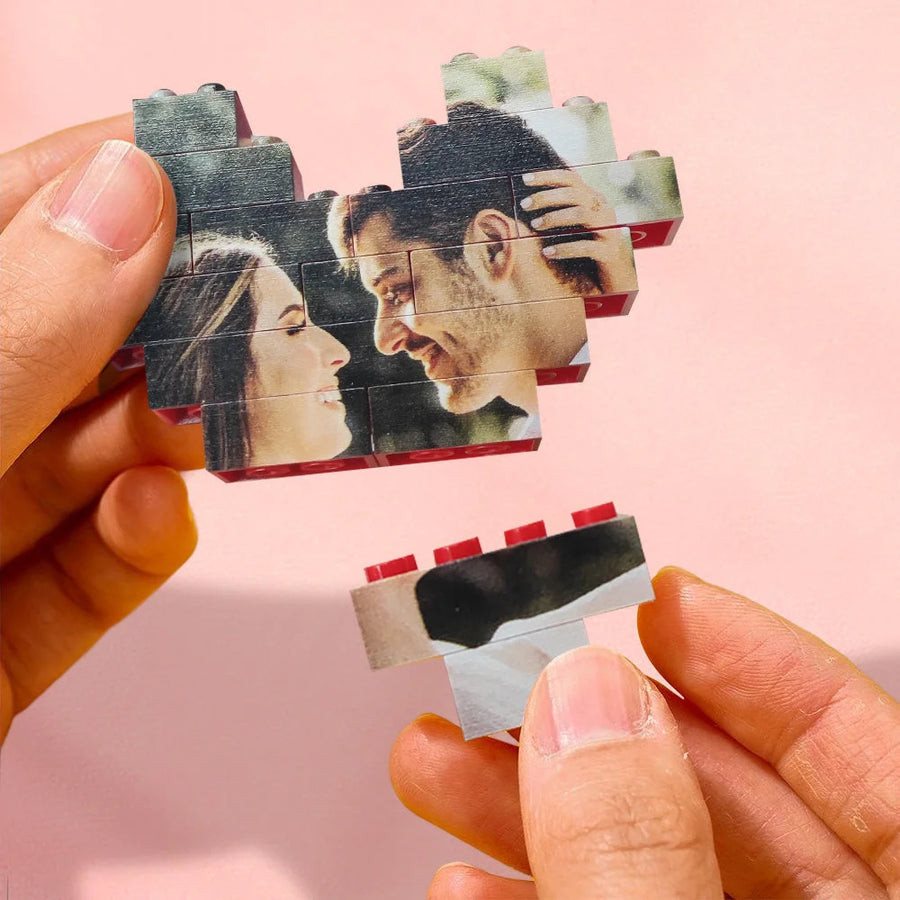 50% OFF🔥Gleecustom™ Personalised Brick Puzzles Photo Block Gifts for Lovers