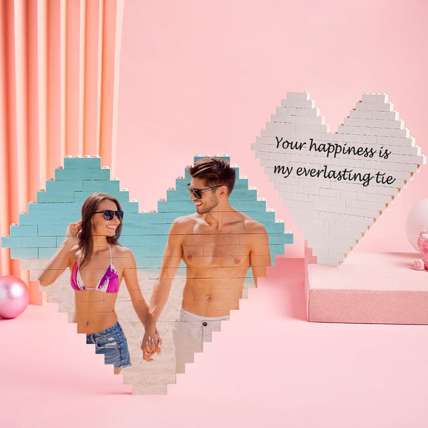 50% OFF🔥Gleecustom™ Personalised Brick Puzzles Photo Block Gifts for Lovers
