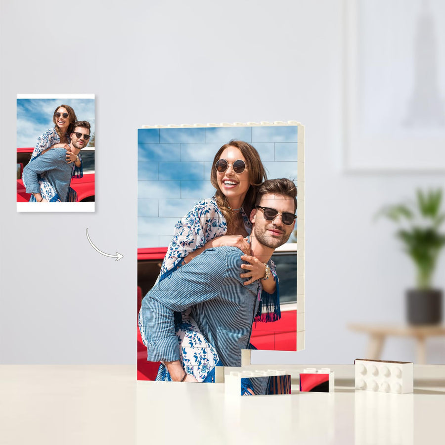 50% OFF🔥Gleecustom™ Personalised Brick Puzzles Photo Block Gifts for Lovers