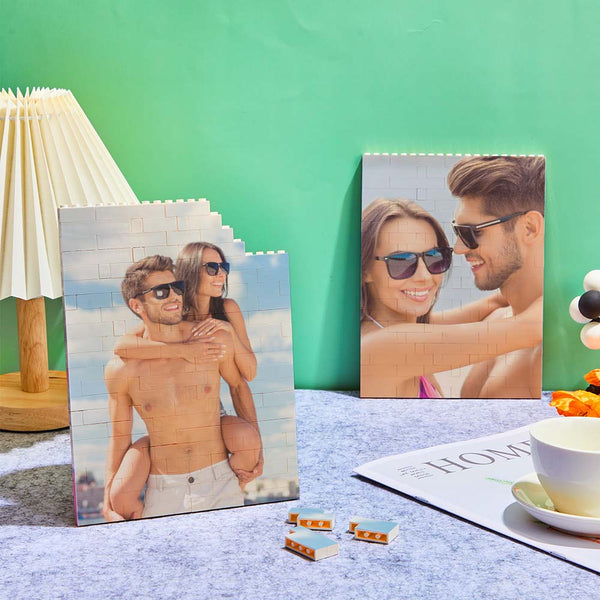50% OFF🔥Gleecustom™ Personalised Brick Puzzles Photo Block Gifts for Lovers