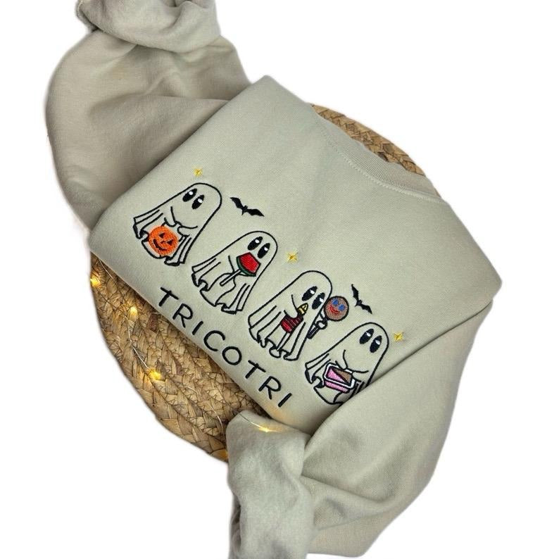 Tricotri Mexican Ghost Embroidered Sweatshirt