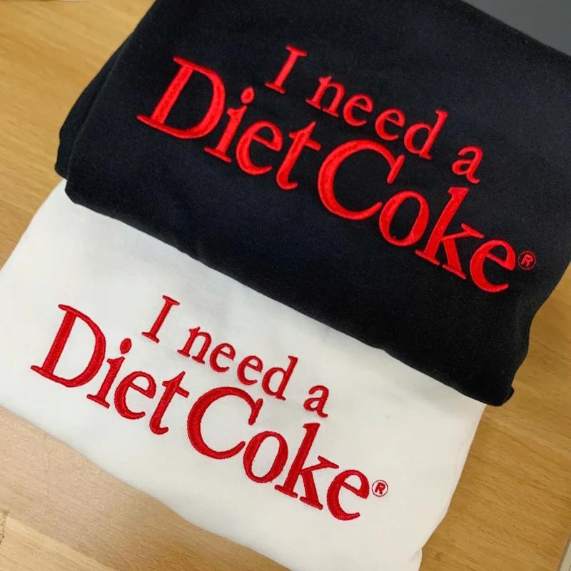 🥤 Embroidered I Need a Diet Coke Shirt