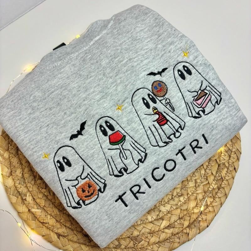 Tricotri Mexican Ghost Embroidered Sweatshirt