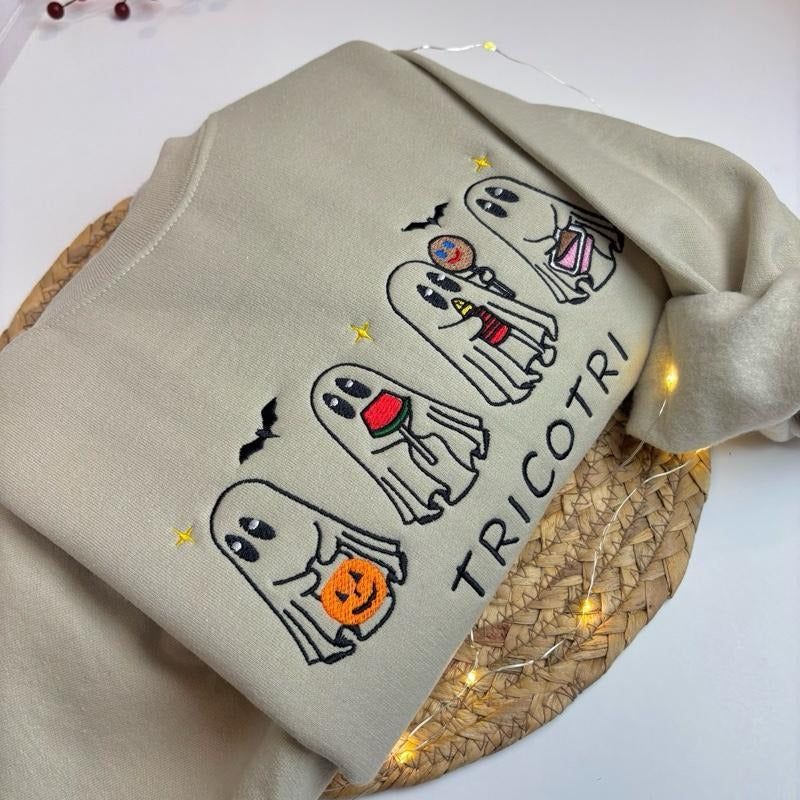 Tricotri Mexican Ghost Embroidered Sweatshirt