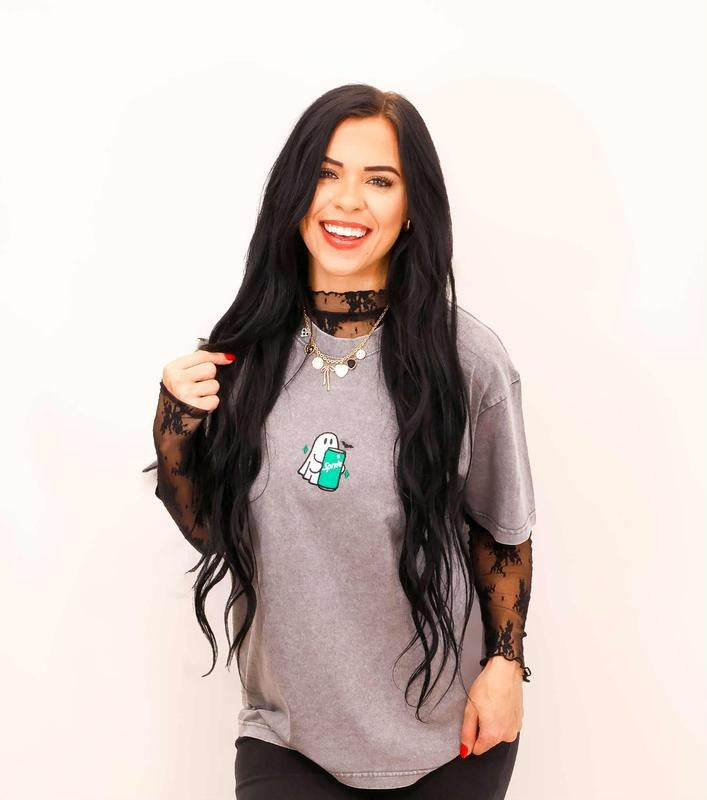 Embroidered Spooky Drink Sweatshirt