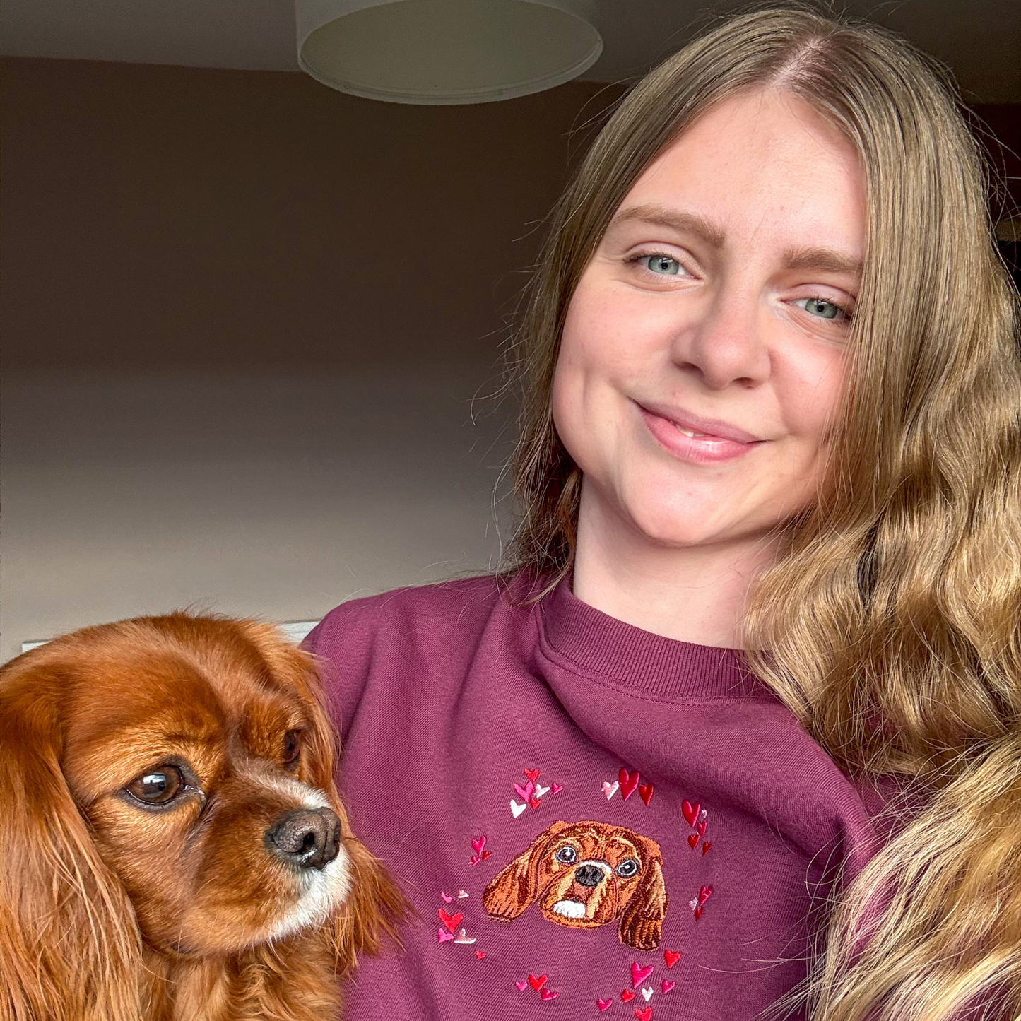 Valentines Custom Embroidered Pet From Your Photo
