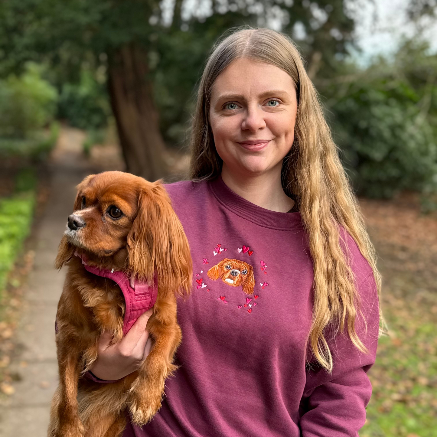 Valentines Custom Embroidered Pet From Your Photo