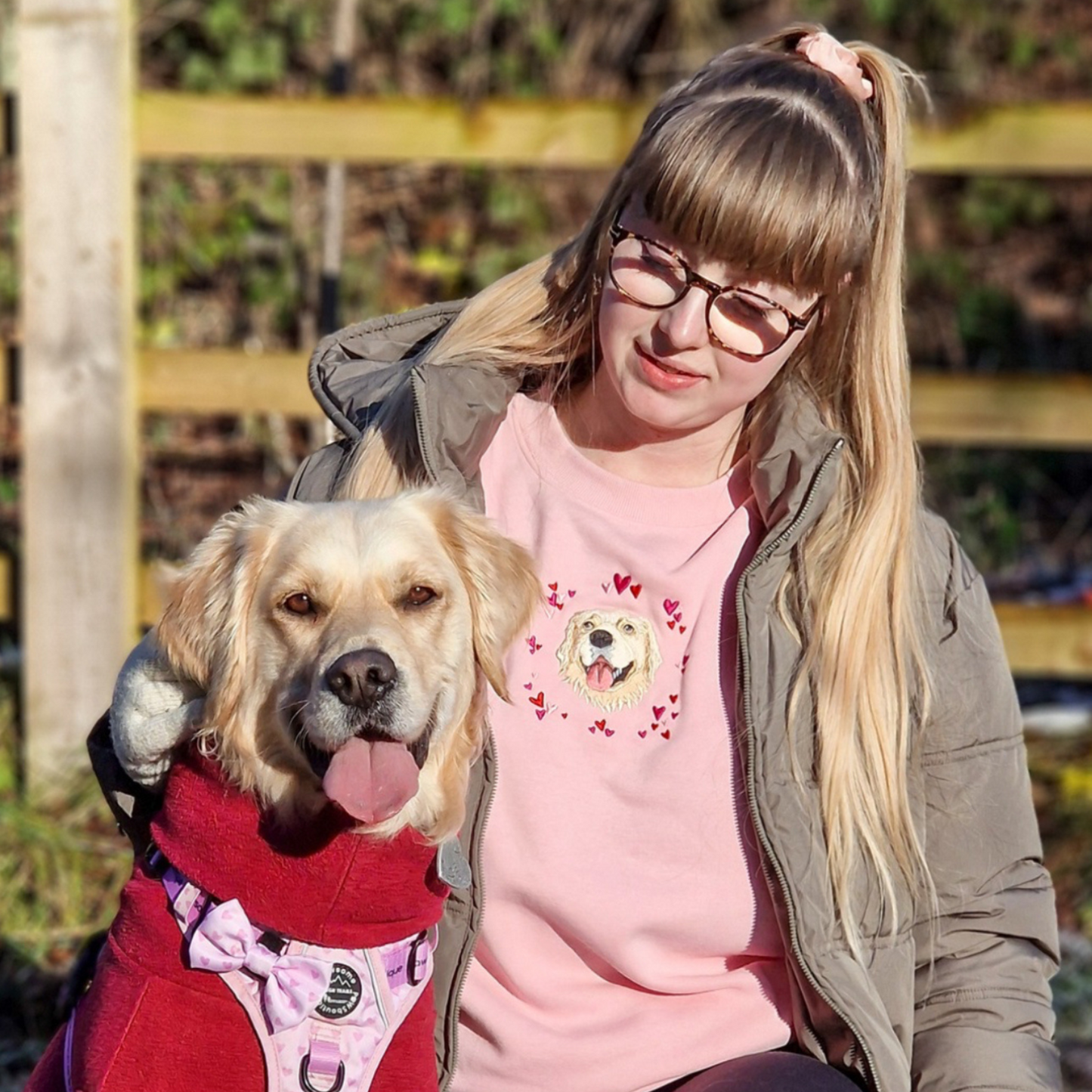 Valentines Custom Embroidered Pet From Your Photo