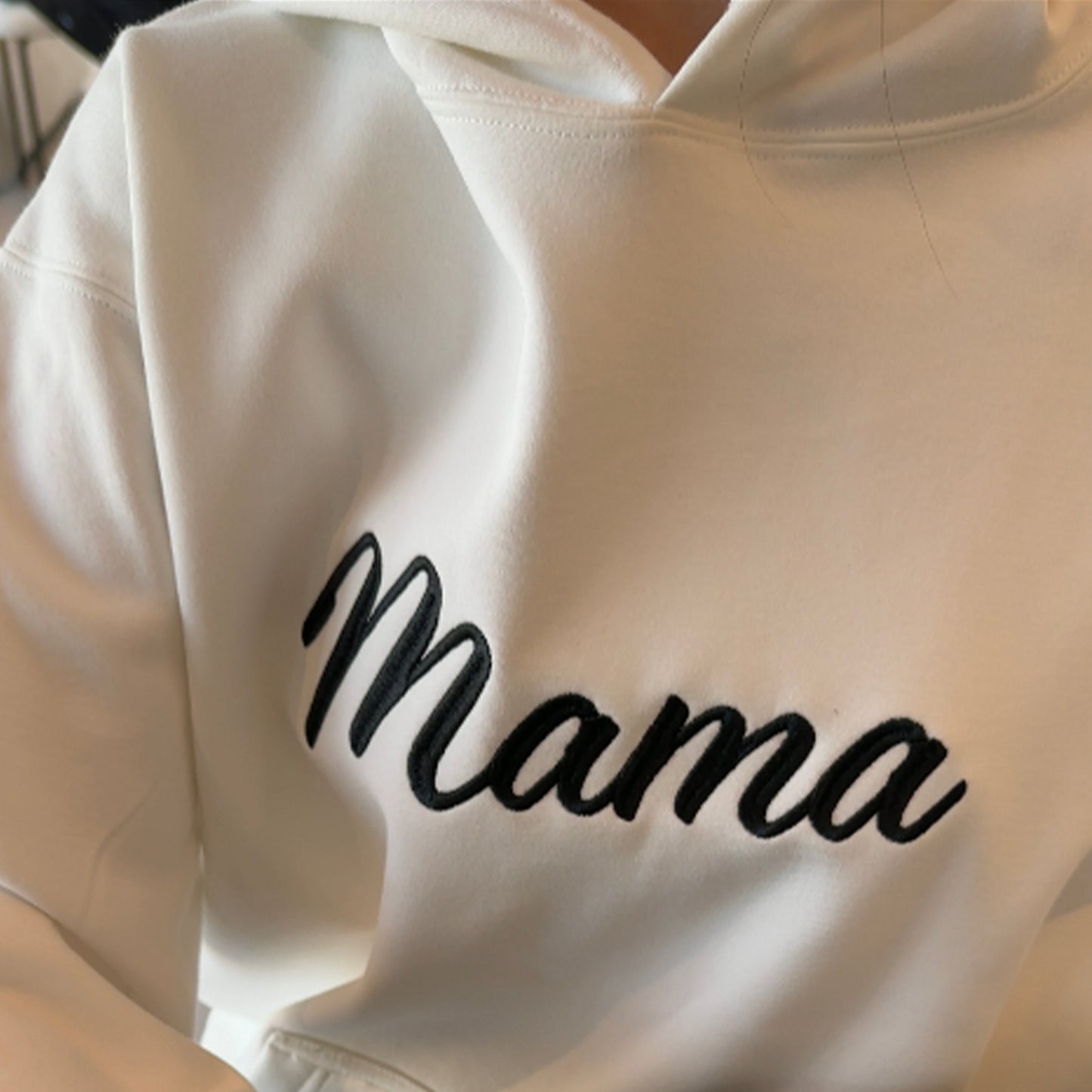 Custom Mama Embroidered Sweatshirt With Kids Names On Sleeve🔥💐