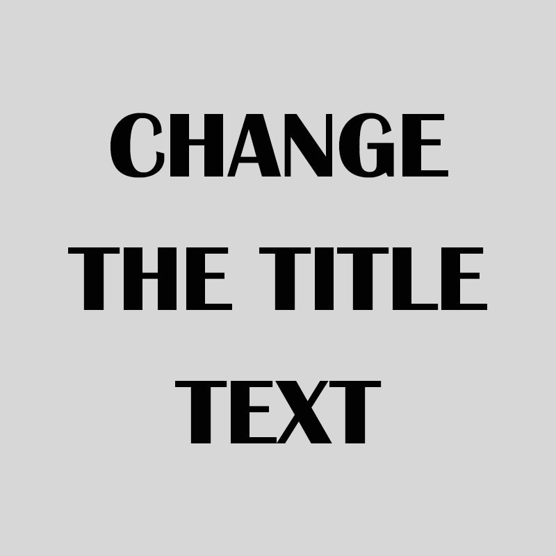 Change The Title Text