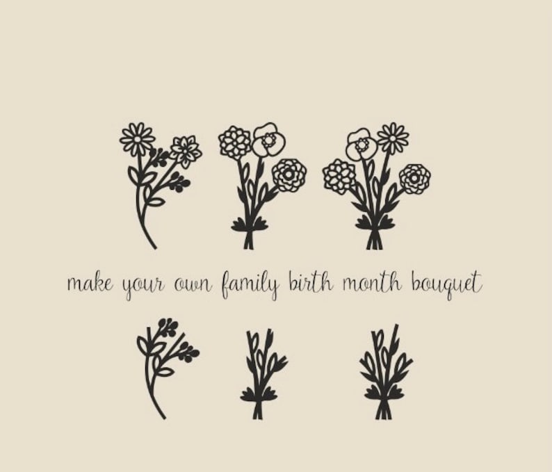 🔥50% OFF – Personalized Family Birth Flower Necklace Mother’s Day Gift