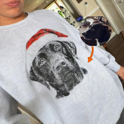 Custom Santa Paws Christmas Dog Shirt