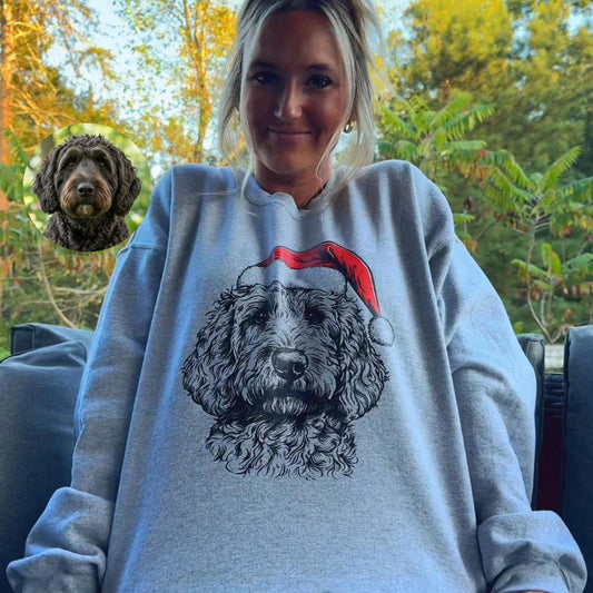 Custom Santa Paws Christmas Dog Shirt