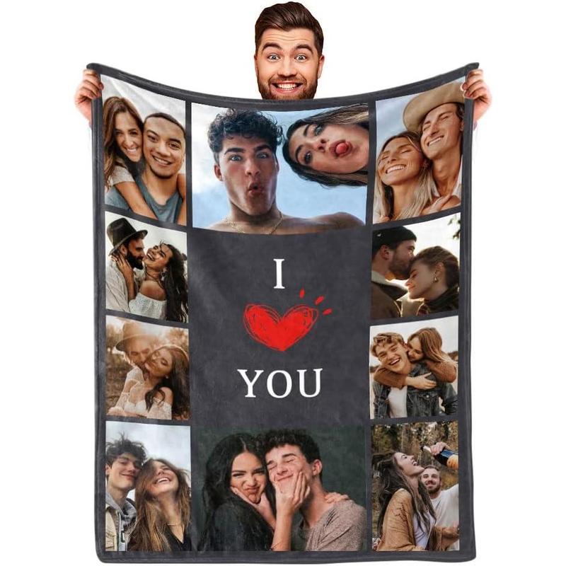 I Love You Couples Gifts Custom Photo Blanket