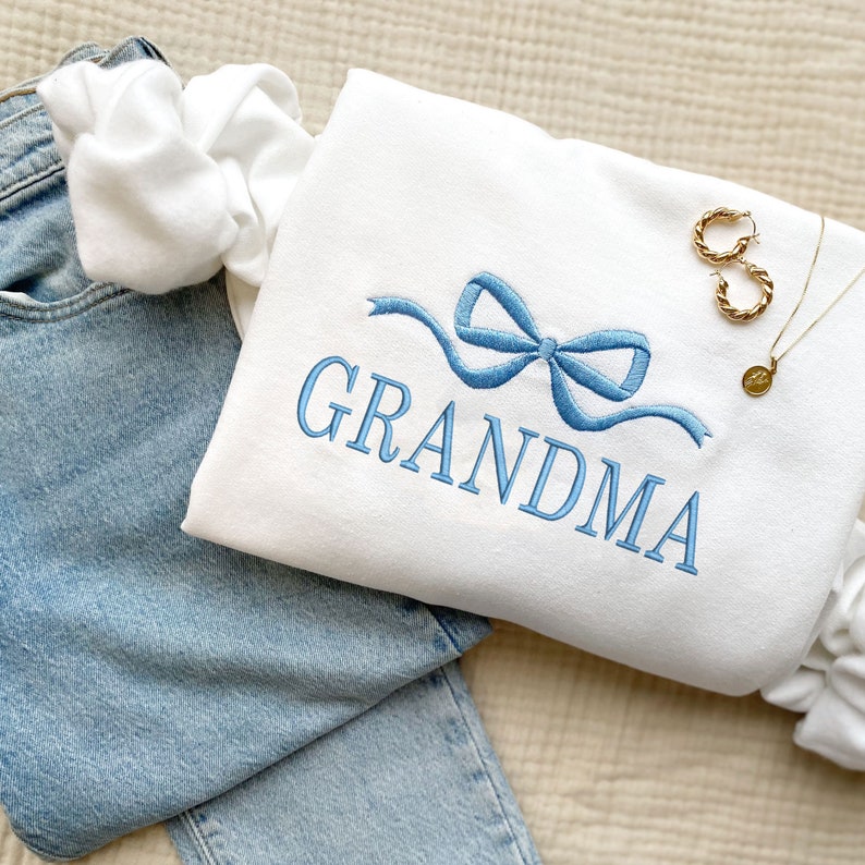 Cute & Cozy Custom Embroidered MAMA Sweatshirt