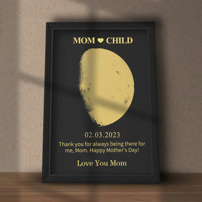 Custom Real Moon Phase Art Frame-Perfect For Mom/Mum