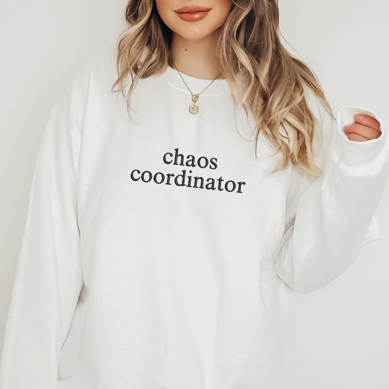 Chaos Coordinator Embroidered Sweatshirt