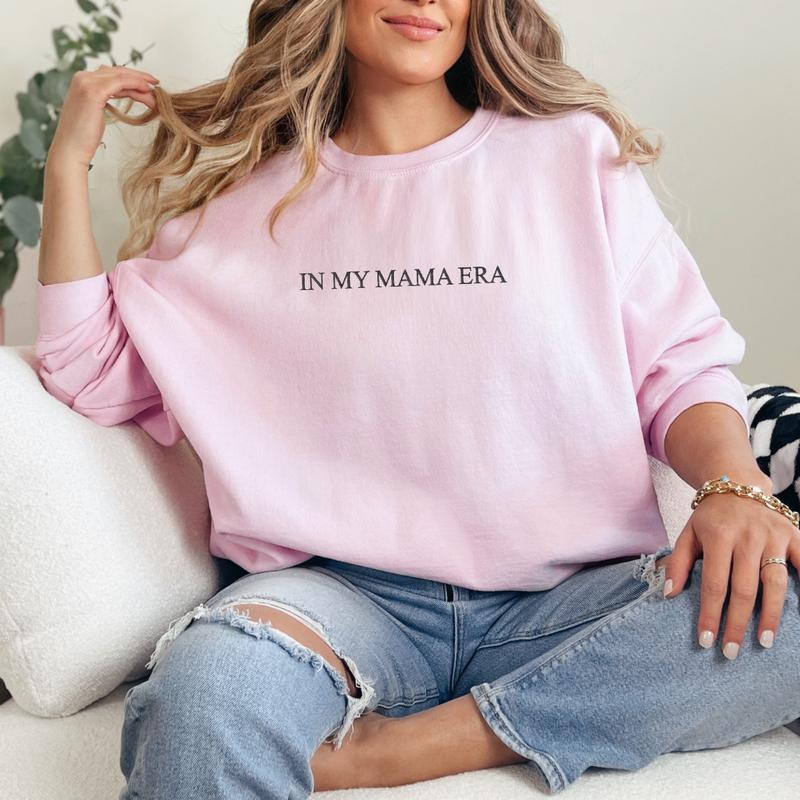 In My Mama Era Embroidered Sweatshirt