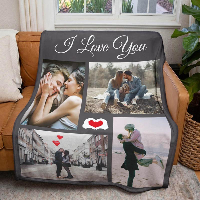 Couples Gifts Custom Blankets with Photos