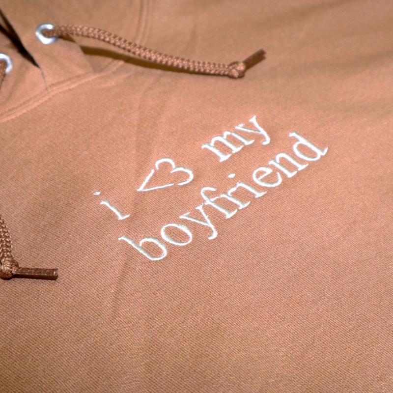 I Love My Girlfriend and Boyfriend Embroidered T-Shirt / Sweatshirt