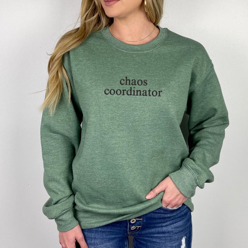 Chaos Coordinator Embroidered Sweatshirt