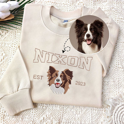 Custom Embroidered Pet From Your Photo