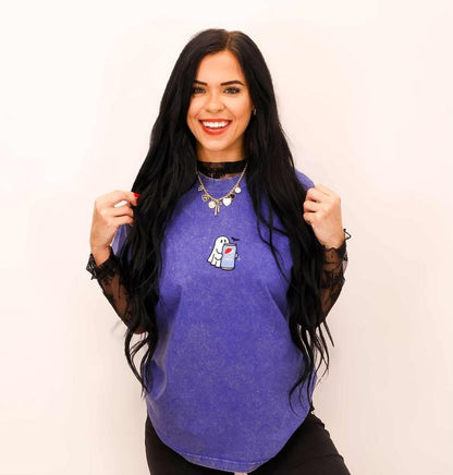 Embroidered Spooky Drink Sweatshirt