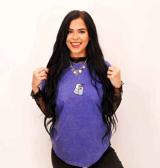 Embroidered Spooky Drink Sweatshirt