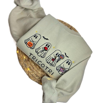 Tricotri Mexican Ghost  Embroidered Sweatshirt