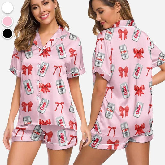 Diet Coke& Bow Pajamas Set