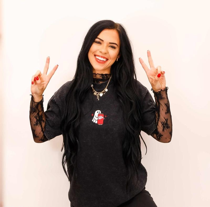 Embroidered Spooky Drink Sweatshirt