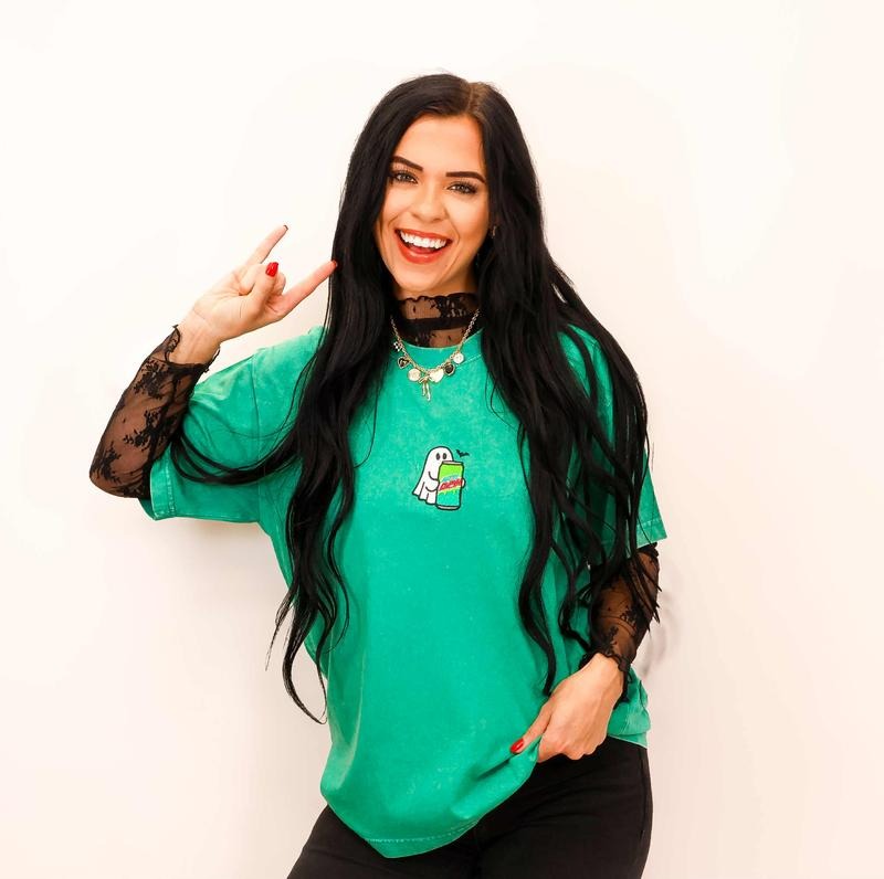 Embroidered Spooky Drink Sweatshirt
