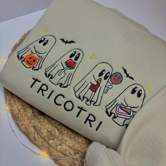 Tricotri Mexican Ghost  Embroidered Sweatshirt