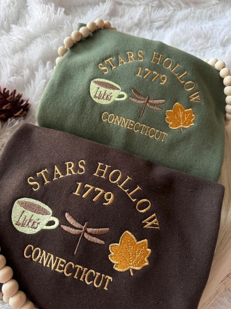 STARS HOLLOW Fall Embroidered Sweatshirt