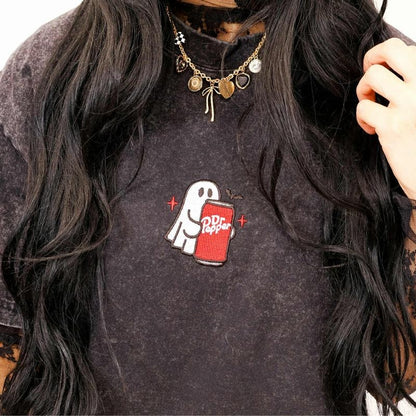 Embroidered Spooky Drink Sweatshirt