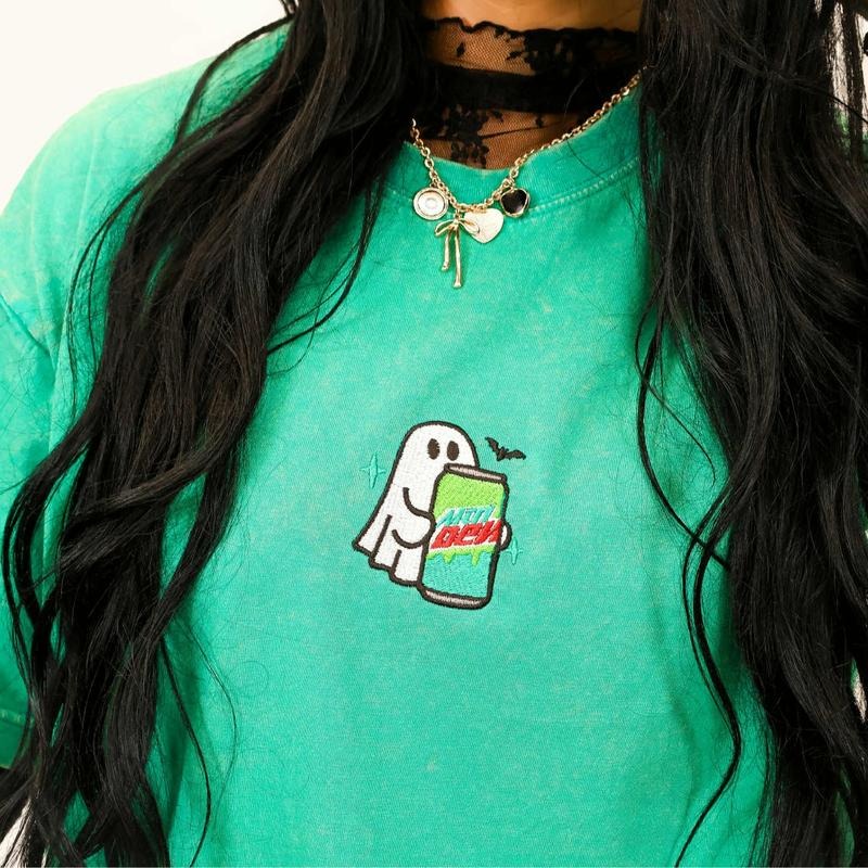Embroidered Spooky Drink Sweatshirt