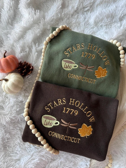STARS HOLLOW Fall Embroidered Sweatshirt