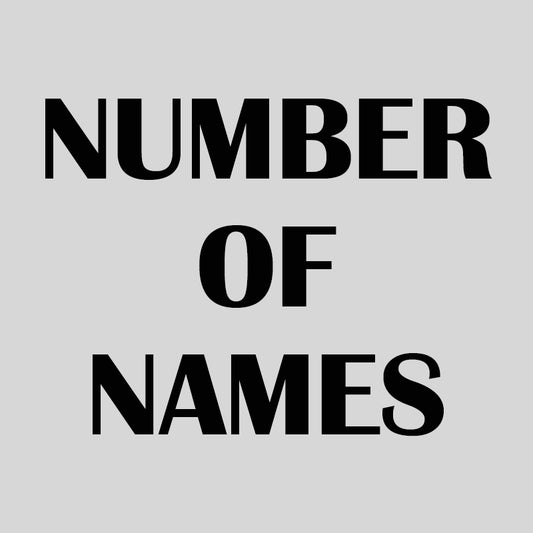 Number Of Kid's Names