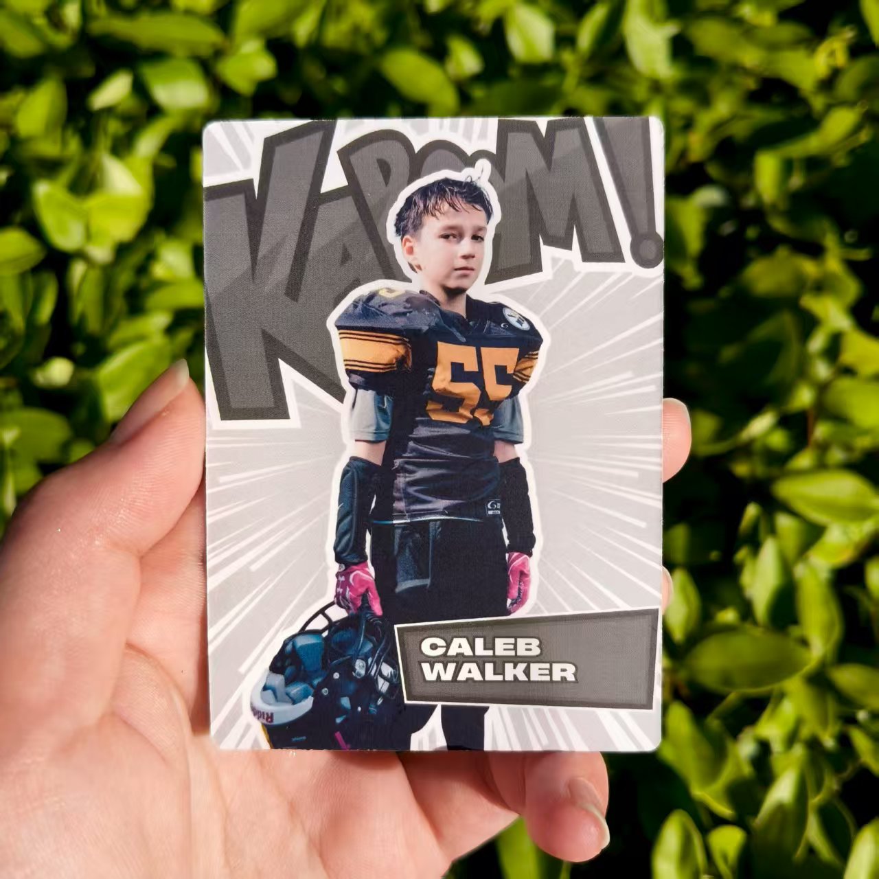 Custom BOOM Football Card For Sports Lovers