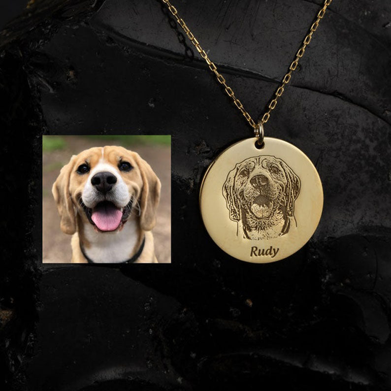 Custom Pet Portrait Necklace