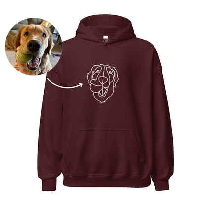 Custom Embroidered Line Drawing Crewneck & Hoodie