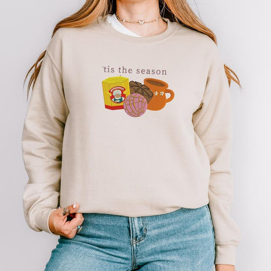 Pink Concha Hot Cocoa Embroidered T-Shirt / Crewneck / Hoodie