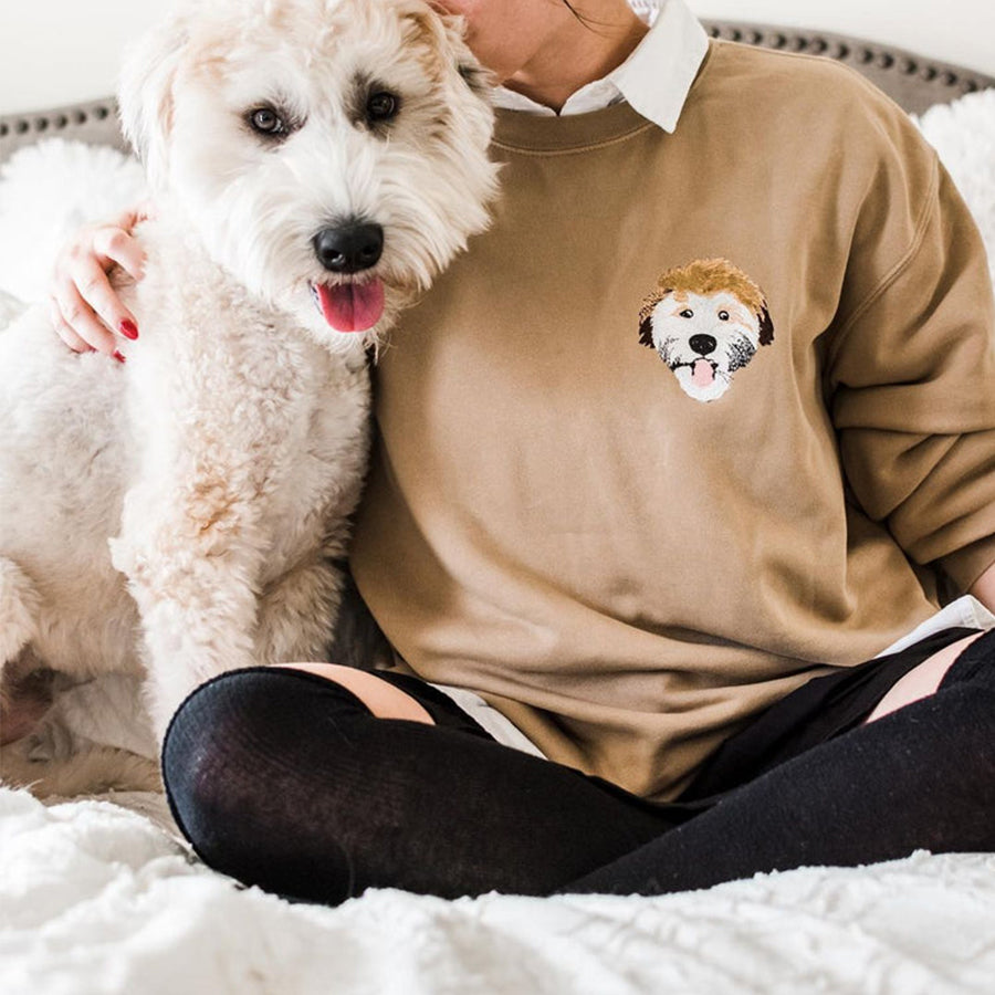 Personalized Embroidered Pet Face Sweatshirt