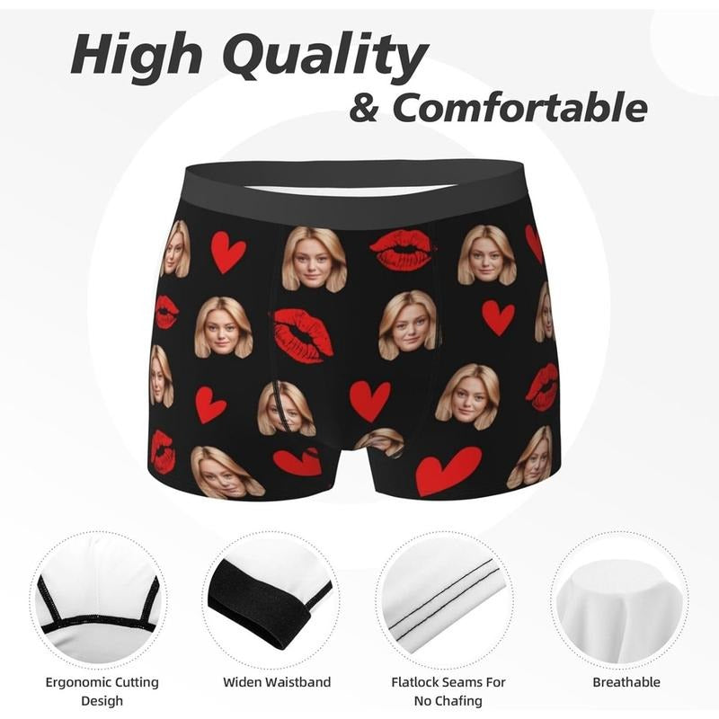 Custom Boxers with Face Personalized Boxers
