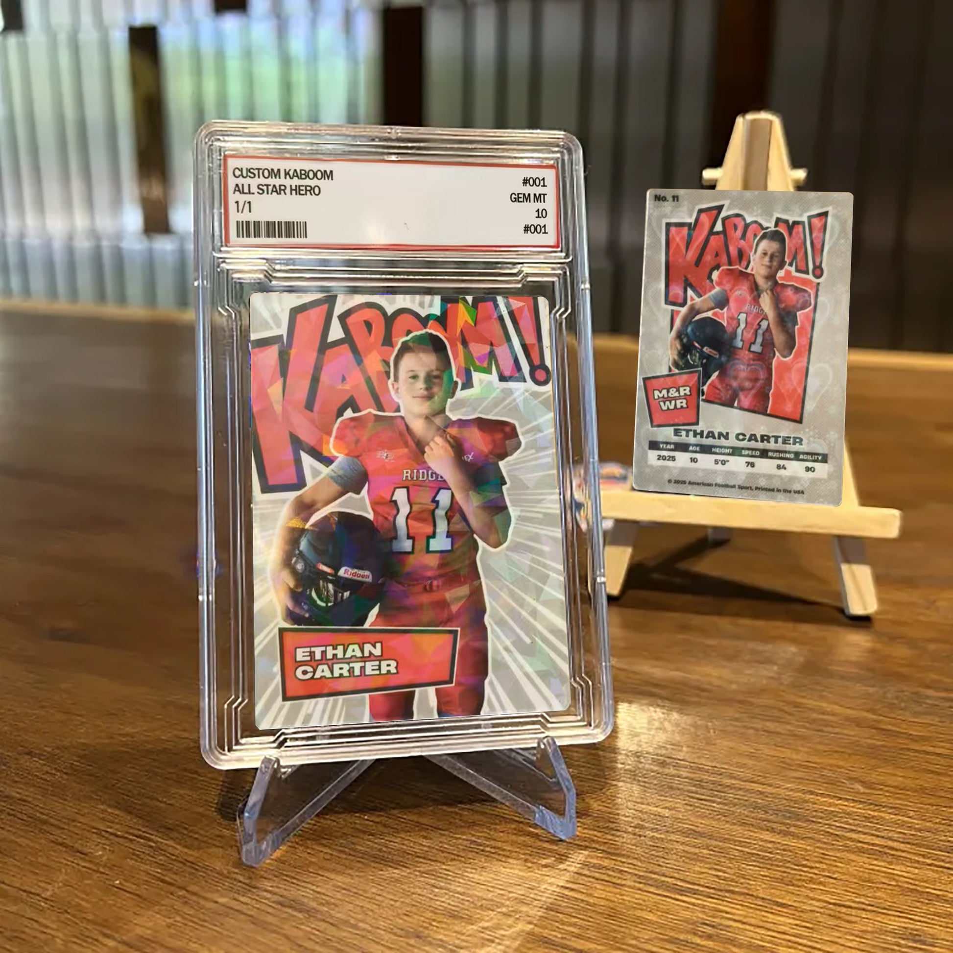 Custom BOOM Football Card For Sports Lovers
