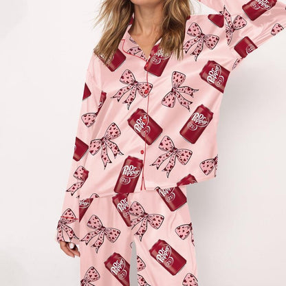 Pepper Drink Long sleeve Pajama Shirt