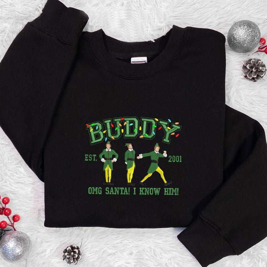 Embroidered Funny Christmas Sweatshirt