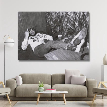 Hank's W. JR Art POSTER PRINT H_ank Wiliams Jr. Retro Print No Frame